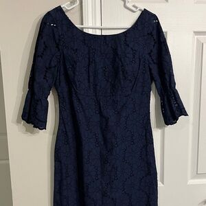 NWT Lilly Pulitzer True Navy Holy Honey Eyelet dress SZ 6